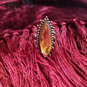Citrine in Sterling Silver Ring, size 8.5